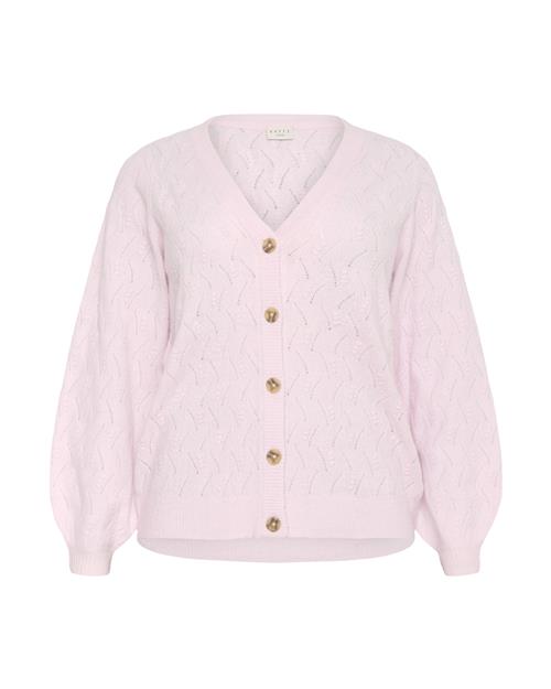 Se KAFFE CURVE Cardigan 'Anita'  lyserød hos About You
