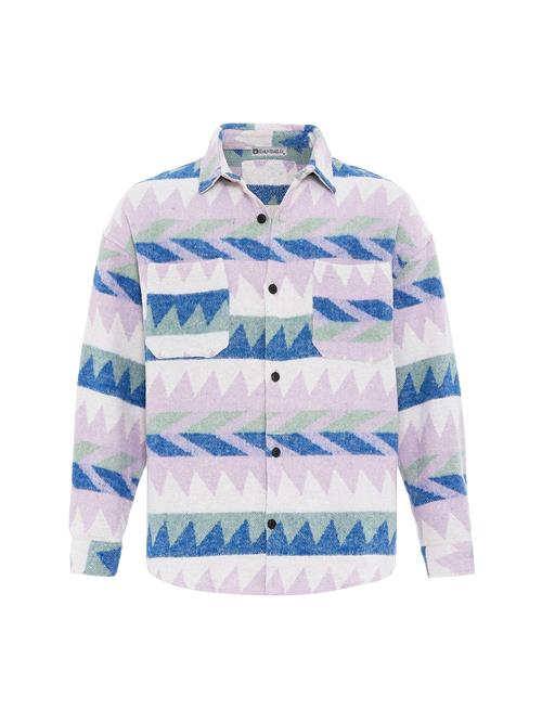 Dandalo Skjorte  ecru / ensian / pastelgrøn / lilla