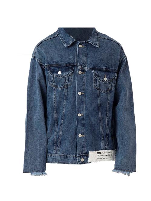 Dandalo Overgangsjakke  blue denim / mørkeorange / sort / hvid
