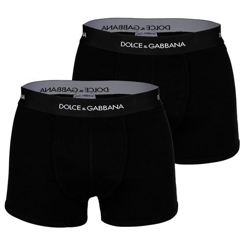 DOLCE & GABBANA Boksershorts  sort / hvid