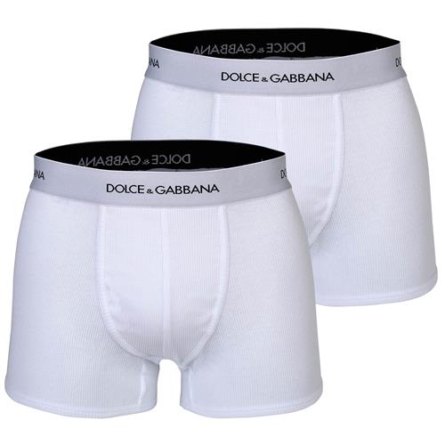 DOLCE & GABBANA Boksershorts  lysegrå / sort / hvid