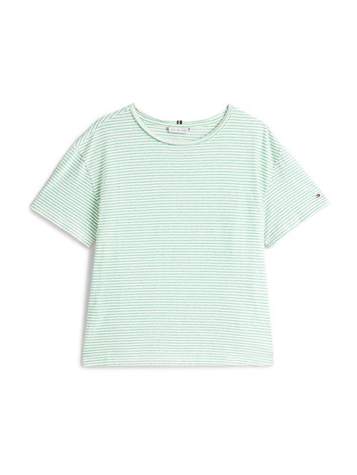 TOMMY HILFIGER Shirts  lysegrøn / hvid