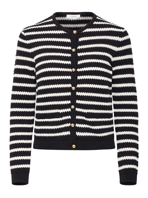 b.young Cardigan 'MIKALA'  guld / sort / hvid