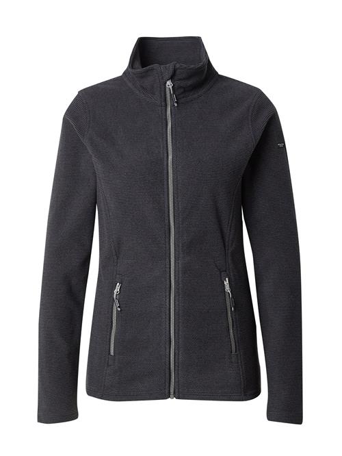 KILLTEC Funktionsfleecejakke 'KOW 436'  grå-meleret / sort