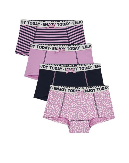 WE Fashion Underbukser  lyselilla / mørkelilla / hvid