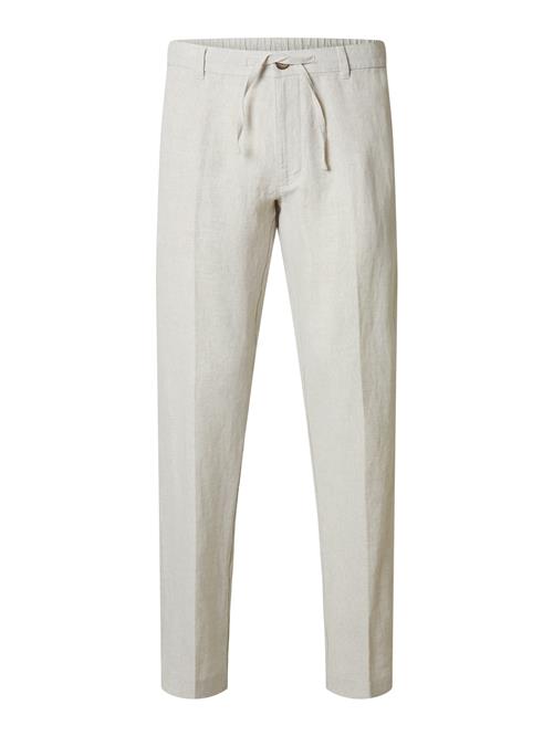 SELECTED Bukser med fals 'SLH196-Leroy'  greige