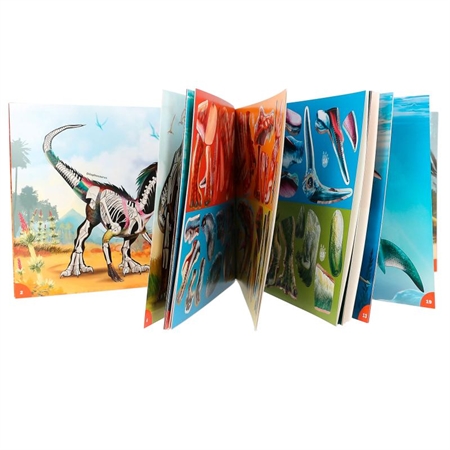 DINO WORLD Klistermærkebog Dino