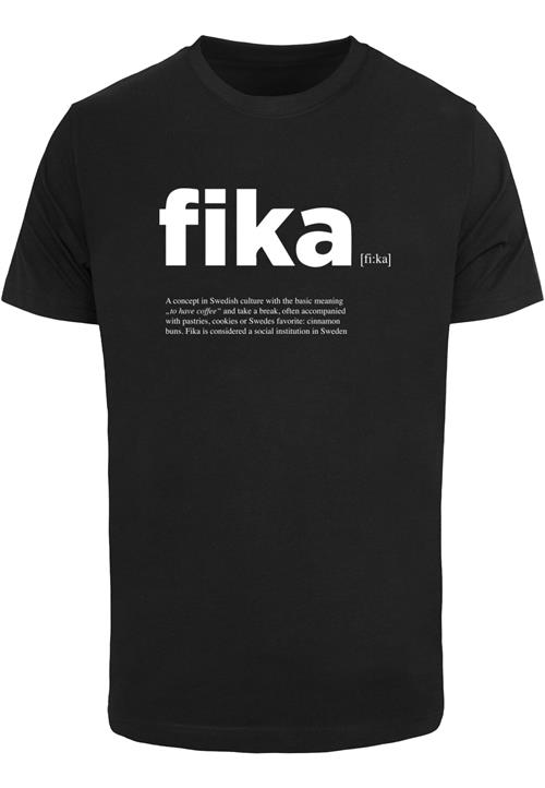 Mister Tee Bluser & t-shirts 'Fika'  sort / hvid