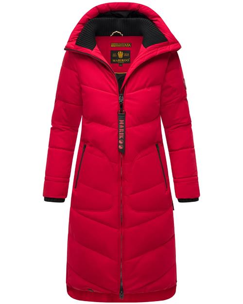 MARIKOO Vinterfrakke 'Benikoo'  rød / sort