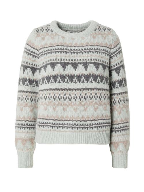Se ONLY Pullover  beige / grå / pastelgrøn hos About You