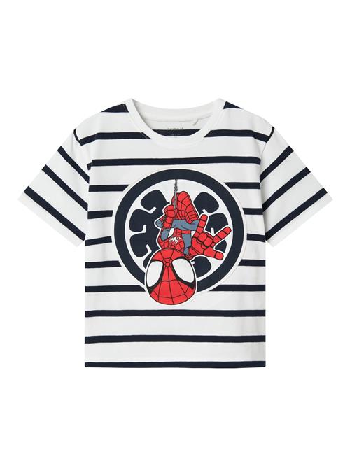 NAME IT Shirts 'NMMMULIN SPIDER'  navy / grå / rød / hvid