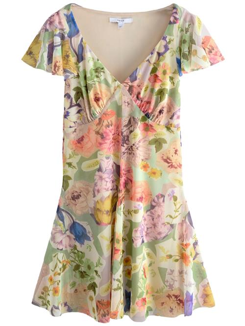 Se Next Kjole  pastelgul / pastelgrøn / pastelorange / pitaya hos About You