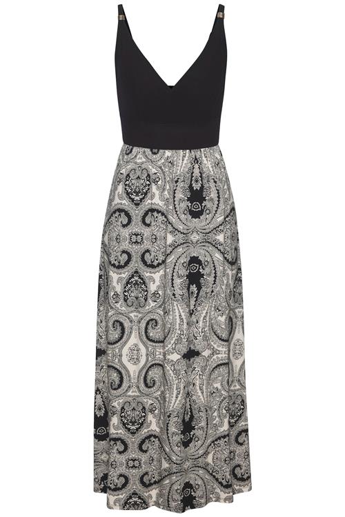 LASCANA Kjole  sort / offwhite