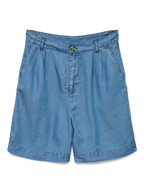 VERO MODA Bukser med lægfolder 'VMFLEUR'  blue denim