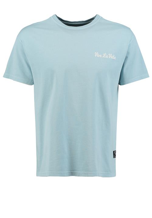 Key Largo Bluser & t-shirts 'VIVE LA VIDA'  blå / hvid