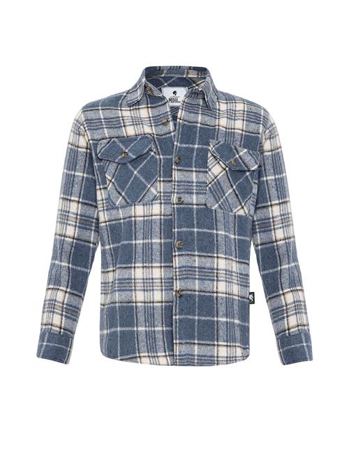 Moxx Paris Skjorte  dueblå / sort / uldhvid