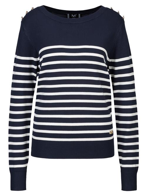 19V69 ITALIA Pullover 'Flora'  navy / hvid