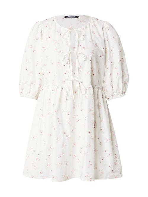 Gina Tricot Kjole  gul / pastelgrøn / rød / hvid