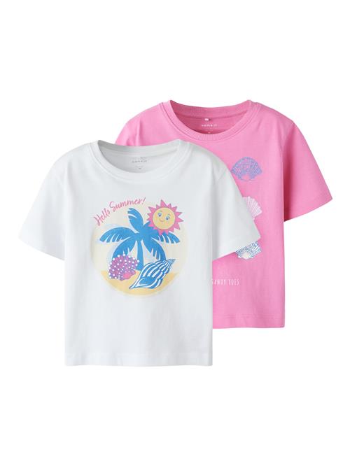 NAME IT Bluser & t-shirts 'NMFJassa'  himmelblå / lysegul / lys pink / hvid