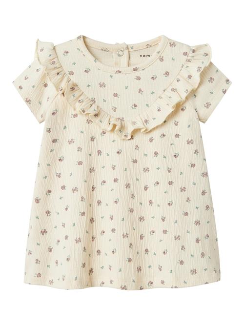 NAME IT Kjole  beige / grøn / pastelrød