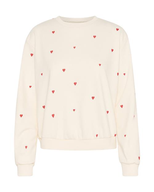 SAINT TROPEZ Sweatshirt 'Dagna'  rød / æggeskal