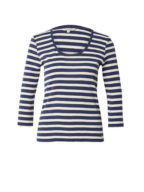 Herrlicher Shirts 'Kallie'  mørkeblå / hvid