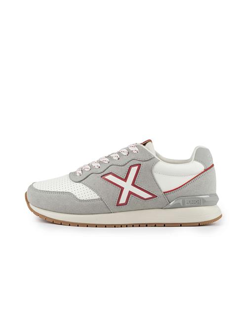 MUNICH Sneaker low 'DASH PREMIUM'  lysegrå / rød / hvid