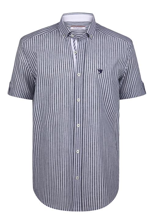 Felix Hardy Skjorte  navy / hvid