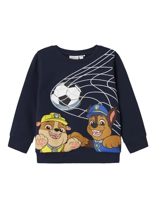 NAME IT Sweatshirt 'NMMJaako Paw'  blå / navy / sort / hvid