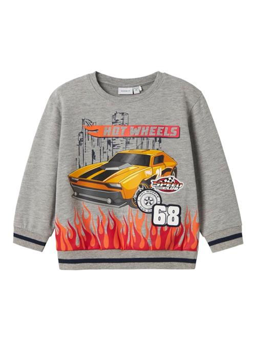 NAME IT Sweatshirt 'NMMJAKI HOTWHEELS'  gul / grå-meleret / mørkerød / sort