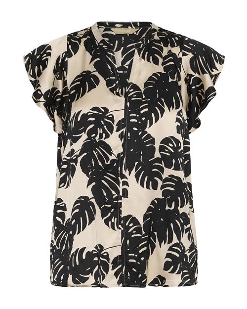 CULTURE Bluse 'Miso Berna'  ecru / sort