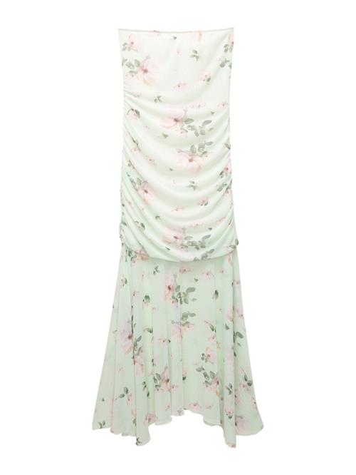 Pull&Bear Sommerkjole  mint / mørkegrøn / lyserød