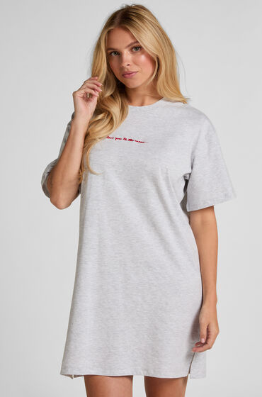 Hunkemöller Natskjorte rund hals Grå