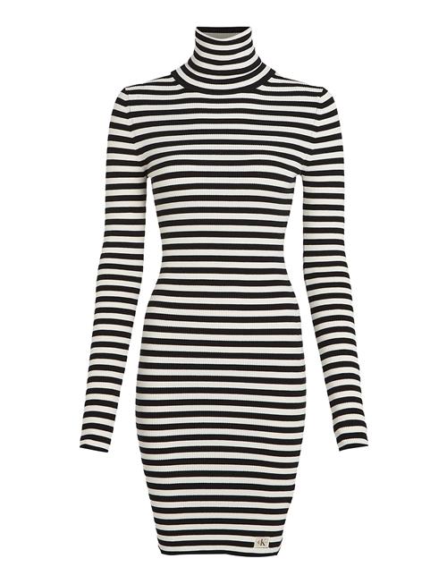 Calvin Klein Jeans | Woven Label Tight Sweater Dress | L