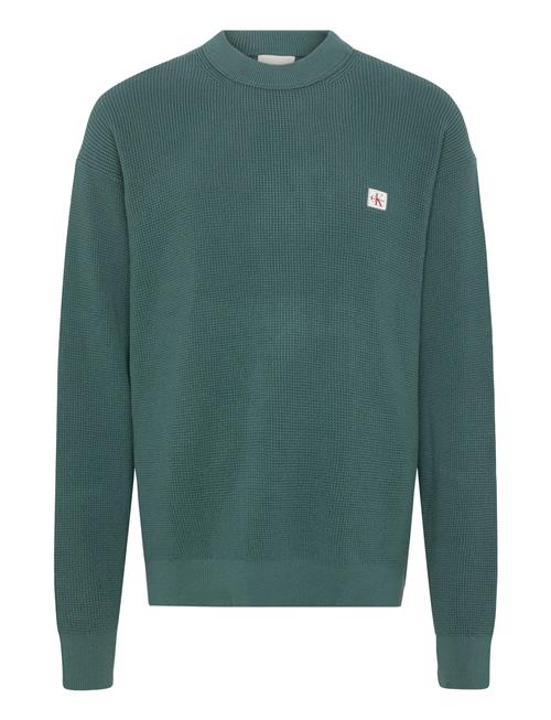 Calvin Klein Jeans | Ls Ez Cotton Waffle Crwnk Swtr 9 | XXL