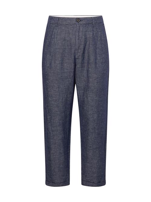 SELECTED Bukser med lægfolder  antracit / grå-meleret