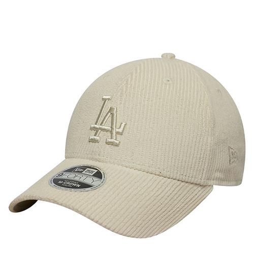 New Era Kasket - Fløjl - 9Forty - Dodgers - Light Beige