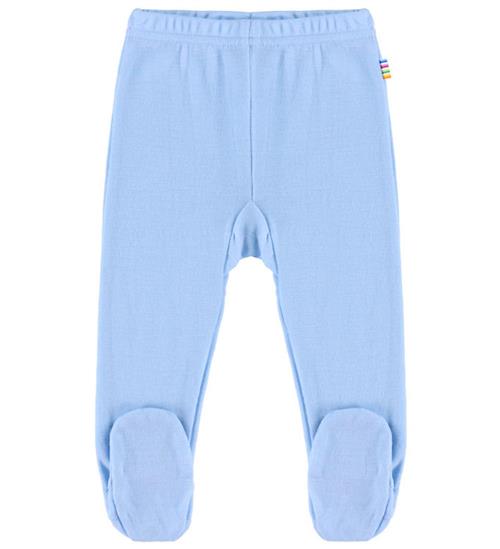 Joha Leggings m. Fødder - Uld - Blå