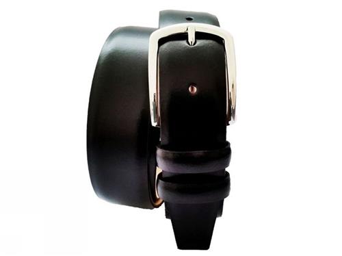 Mens leather belt 35 mm