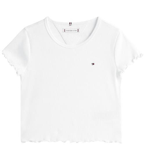 Tommy Hilfiger T-shirt - Rib - Essential - Hvid