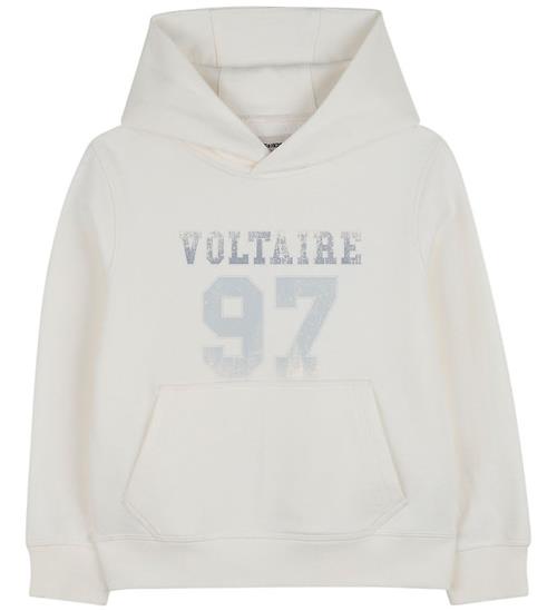 Zadig & Voltaire Hættetrøje - Off White m. print