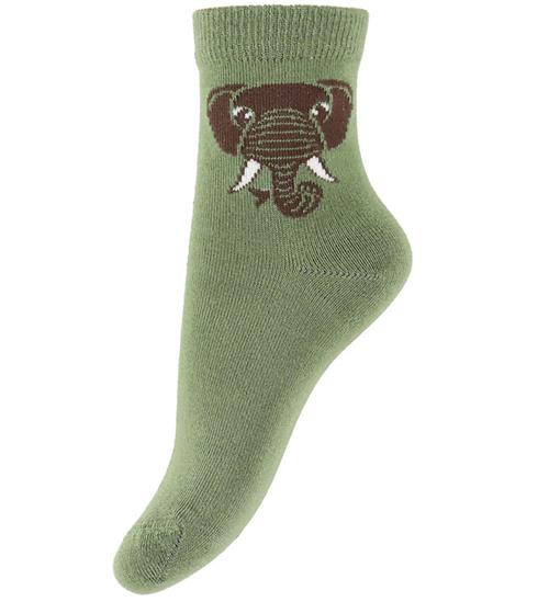 DYR-Cph Strømper - Dyrgalop - Sage Dyrepasser Elefant