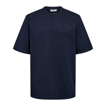 Resteröds Cotton T-shirt Marineblå bomuld 2XL Herre