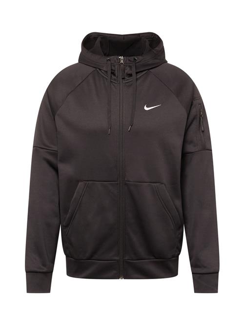 NIKE Sportssweatjakke  sort / hvid