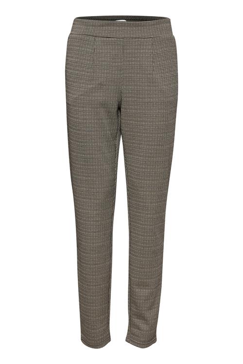 b.young Bukser med lægfolder 'Mravna'  beige / sort