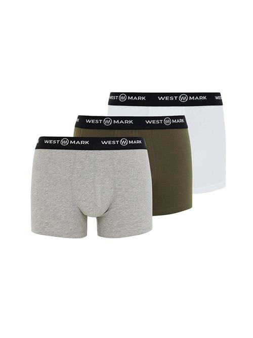 WESTMARK LONDON Boksershorts  grå-meleret / khaki / sort / hvid