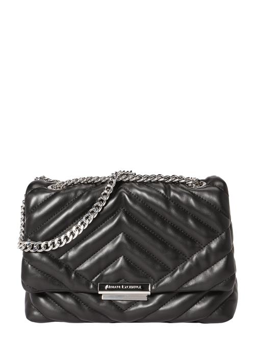 ARMANI EXCHANGE Skuldertaske  sort / sølv