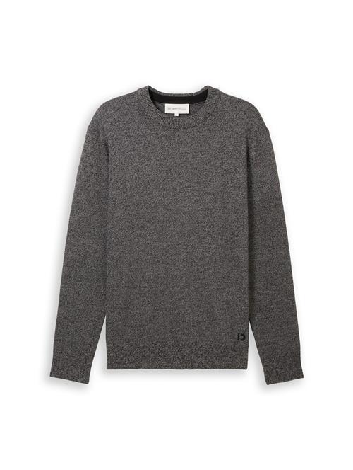 TOM TAILOR DENIM Pullover  antracit / sort