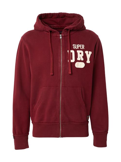 Superdry & Co Sweatjakke  marin / burgunder / hvid