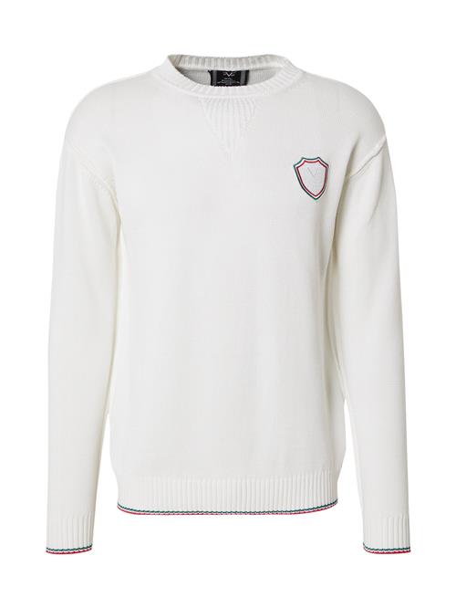 19V69 ITALIA Pullover 'Kris'  mørkegrøn / rød / offwhite